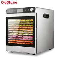 Déshydrateur alimentaire SS-10A SS-12A 10 12 plateaux pour la maison, la cuisine, le restaurant, séchage de fruits, légumes, viande séchée, contrôle numérique