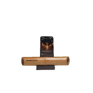 Bambooustics Bamboo Phone <b>Speaker</b> <b>Amplifier</b> Holder For iPhone <b>With</b> USB Power Business Gift - Product Image 3