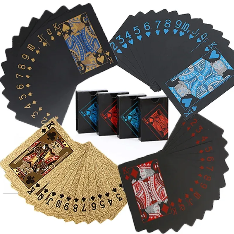 Waterproof Sublimation Playing Card With Box Front And Back Printing Logo Gold Paper Pvc Plastic Game Custom Poker Playing Card