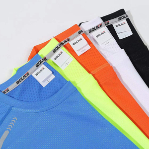 เสื้อยืดแขนสั้นคอกลมสำหรับวิ่งตอนกลางคืนเรืองแสง - Product Image 2