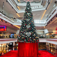 Arbre de Noël géant de luxe, 5 à 35 mètres, pour hall d'hôtel, branches artificielles à commande temporisée, personnalisation pour projets d'ingénierie haut de gamme