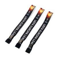 Bracelets en tissu personnalisés - Impression par sublimation couleur, polyester tissé, logo personnalisé, fermeture en plastique écologique, souvenirs d'événements