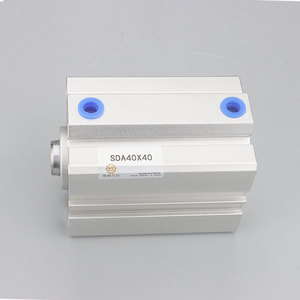 Sda40x40 <b>Slim</b> Cylinder 40mm Bore 40mm Stroke Pneumatic Actuator Industrial Automation Component - Product Image 2