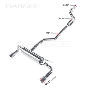 Bargee Valvetronic CATBACK pour <span class=keywords><strong>BMW</strong></span> F20 F21 M135i <span class=keywords><strong>M235</strong></span> N55 3.0T 2012-2016 valve d'échappement clapet de contrôle catback - Product Image 2
