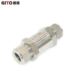 Válvula de Retención de Gas 3/4 con Doble Férula, Alta Presión, Manual y Neumática, Construcción de Acero Inoxidable para Medios Oleosos - Product Image 2