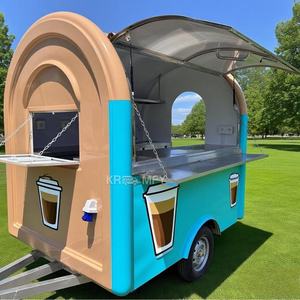 Carrito Redondo para Hot Dogs, Camión de Servicio Personalizado para Snacks, Remolque Móvil de Comida Rápida y Bebidas con Certificación CE - Product Image 2