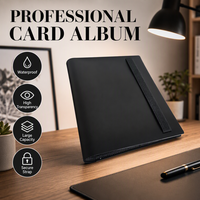 Classeur Premium pour Cartes à Collectionner à 9 Poches, 360 Emplacements, Album de Cartes à Chargement Latéral, Pochette Étanche en Cuir PU pour Rangement de Cartes de Jeu