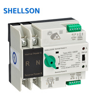 Interrupteur de transfert automatique 2P 16A 40A 63A 100A, interrupteurs électriques, disjoncteurs à double alimentation