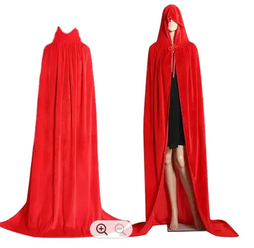 Gothic Hooded Cloak Adult Elf Witch Long Purim Carnival Halloween Cloaks Capes Robe