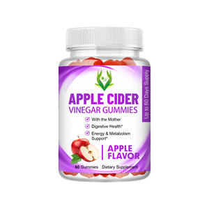 Custom OEM Formula Apple Cider Vinegar Gummies with The Mother Digestive Support Metabolism Aid Private Label ACV Gummies - Product Image 1