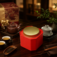 Boîte cadeau élégante en métal hexagonal