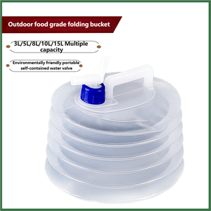 Combien de tailles de réservoirs d'eau pliables 3L/5L/10L/15L avec robinet de qualité alimentaire portables conviennent aux véhicules d'extérieur - Product Image 2