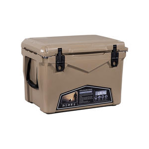 Glacière rotomoulée KUER-C 35 Qt, glacière portable pour le camping, la pêche et les activités de plein air, avec couvercle à fermeture et poignée de transport - Product Image 1
