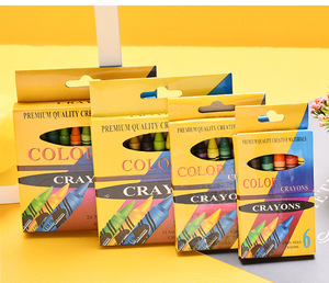 <span class=keywords><strong>Crayons</strong></span> de cire colorés pour enfants, 6/8/12/24 couleurs, dessin à la main, graffiti, bâtonnets vibrants solubles dans l'eau - Product Image 6