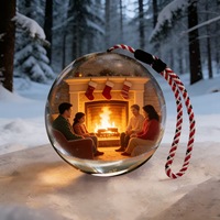Boule de cristal DIY, boule vidéo à mémoire, sphère de cristal 3D pour Noël, cadeau d'anniversaire, décorations de fête