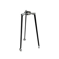 Stabilisateur de sol, guide étoile, trépied de topographie pliable, poteau de prisme, métal noir