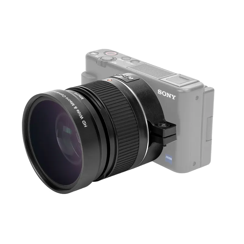 IBOOLO Optical Camera Lenses Interchangeable Lens 140 degree Wide Lens for SONY ZV-1