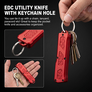 <span class=keywords><strong>Couteau</strong></span> tactique EDC portable mini en gros, lame avant 7CR13MOV en acier inoxydable, manche en alliage de zinc, <span class=keywords><strong>couteau</strong></span> de poche utilitaire EDC pour l'extérieur - Product Image 5