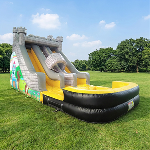 WINSUN Toboggan Sec en PVC Personnalisé pour Adultes et Enfants, Design Château Ancien, pour Utilisation Extérieure Publique, Centre Commercial, Jardin - Product Image 1