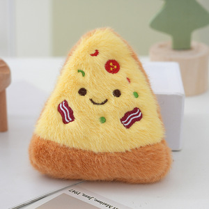Giocattoli di Peluche all'Ingrosso, Simpatico Portachiavi a Forma di Pizza con Imbottitura in Cotone PP, Decorazione per Borse a Forma di Sandwich e Formaggio - Product Image 2