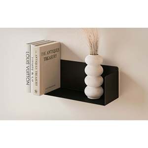 Mensola da Parete in Metallo Magnus 45 Cm, Rivestimento Opaco in Polvere, Acciaio ad Alta Resistenza, Scaffale Moderno per Organizzazione a Parete nel Soggiorno - Product Image 1