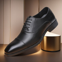 Nouvelles chaussures Oxford classiques pour hommes, à bout pointu, à lacets, avec semelle épaisse absorbant les chocs, semelle en caoutchouc antidérapante, chaussures de bureau pour affaires