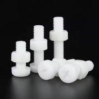Vis hexagonales en acier M3 M4 M6 M8 M10, écrous hexagonaux isolés en plastique, rondelles en nylon imperméable noir et blanc