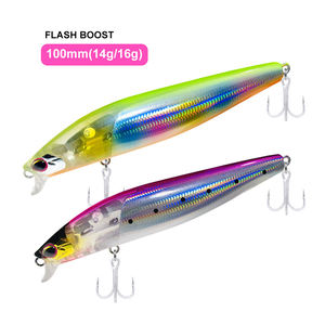 Tuzlu Su Kıyı Balıkçılığı Yapay Minnow Wobbler Balık Yemleri Sert Yem 100mm 14g Yüzen Minnow Yemi Levrek İçin - Product Image 2