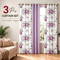 Lot de 3 rideaux occultants en tissu épais pour salon, avec œillets, vente en gros