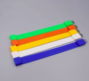 Clé USB 2.0 en silicone en forme de bracelet, modèle promotionnel, cadeau idéal - Product Image 3