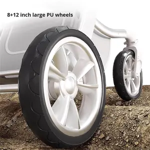 Cochecito de Bebé Star Baby con Protección de Columna Vertebral, Estilo Cáscara de Huevo, Aleación de Aluminio, Plegable, Bidireccional, Vista Alta, Capacidad de Carga de 15 kg - Product Image 5