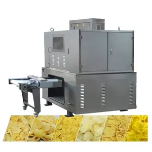 Automatic puffed corn snacks production line flakes sticks extruder for making machine corn puffs snack making machines