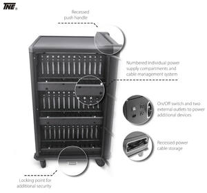 En Promotion Armoire de Recharge Intelligente USB à 36 Compartiments sur Roulettes pour Stockage de Tablettes et Ordinateurs Portables Équipement Pédagogique - Product Image 6