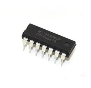 Hot sale MC14093BCP MC14093 DIP-14 IC original MC14093BCP MC14093B DIP four way 2 input logic chip