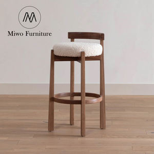 Tabourets <span class=keywords><strong>de</strong></span> <span class=keywords><strong>bar</strong></span> modernes en bois <span class=keywords><strong>de</strong></span> chêne à dossier haut Chaise <span class=keywords><strong>de</strong></span> <span class=keywords><strong>bar</strong></span> pour cuisine, jardin, maison, restaurant, comptoir <span class=keywords><strong>Tabouret</strong></span> <span class=keywords><strong>de</strong></span> <span class=keywords><strong>bar</strong></span> <span class=keywords><strong>de</strong></span> luxe personnalisé - Product Image 6