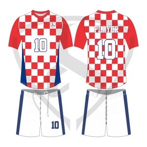 Uniforme de Fútbol para Hombre, Conjunto de Camiseta y Pantalones Cortos Sublimados Rojo y Amarillo, Cuello Redondo, Manga Corta, Transpirable, para Adultos, Todas las Temporadas - Product Image 3