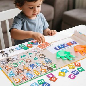 Fournitures personnalisées pour l'école à domicile, manipulations mathématiques, comptage des nombres éducatifs pour enfants, jouets d'apprentissage préscolaire 2 en 1 - Product Image 1