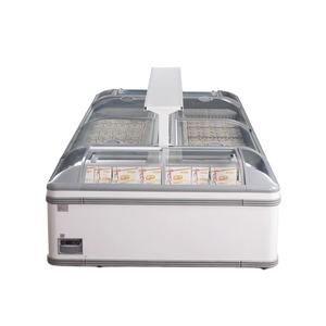 アイスキャンデーとアイスクリームディープフリーザー機器用チェストフリーザー付きトップロードディスプレイ冷蔵庫ショーケース - Product Image 1