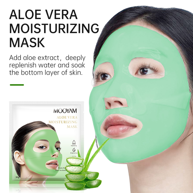 MOOYAM Aloe Vera Collagen Face Sheet Mask for Face Hydrating Moisturizing Face Mask Hydrogel