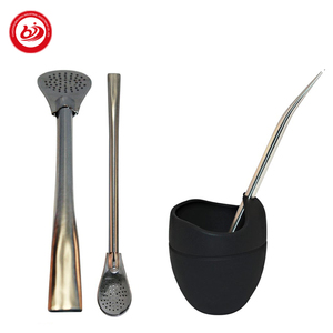 Nuova confezione regalo argentina tradizionale con paglia silicone yerba juice water Cup Silicone Mate Gourd Cup con Bombilla Drain straw - Product Image 2