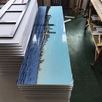 Peinture sur verre acrylique imperméable sur mesure en gros, impression numérique pour la décoration de bureaux et d'hôtels