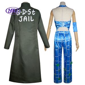 ชุดคอสเพลย์ HSIU อนิเมะ <span class=keywords><strong>JOJO</strong></span> บิสเซอร์ เอเวนเจอร์ คูโจ โจลีน สไตล์ใหม่ ชุดสีเขียว - Product Image 5