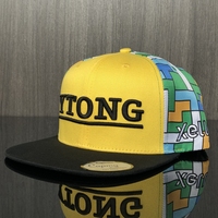 Topi Snapback klasik Logo bordir kustom topi Snapback jala pria pakai topi dipasang luar ruangan topi Snapback olahraga
