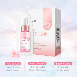 LAIKOU Serum Wajah Sakura Alami, Penghilang Jerawat Mengecilkan Pori-pori Mencerahkan Alami - Product Image 3