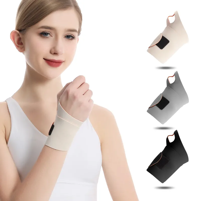 Ultra-thin wrist wrap lightweight non-stuffy breathable fixed pressurized adjustable anti-sprain protective wristbands