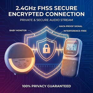 Monitor de Bebé con Audio Bidireccional de Largo Alcance (300m), Alerta por Vibración, Batería Recargable de 1000mAh y Sensor de Temperatura - Product Image 5