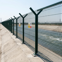 Panneaux de clôture anti-escalade 358, mailles de sécurité soudées, galvanisées, clôture de prison