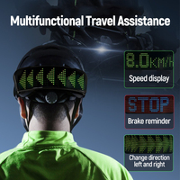 Écran LED programmable pour casque de moto, lumière LED pour vélo, contrôle via application Bluetooth, yeux de démon pour casque de moto