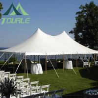 Tentes de réception blanches ou beiges pour 200 à 500 personnes, tentes de salon professionnel, tentes à poteaux en PVC