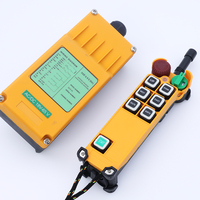 Control remoto de radio inteligente industrial con 6 botones de una sola velocidad, grúa puente, venta al por mayor de fábrica de 2017